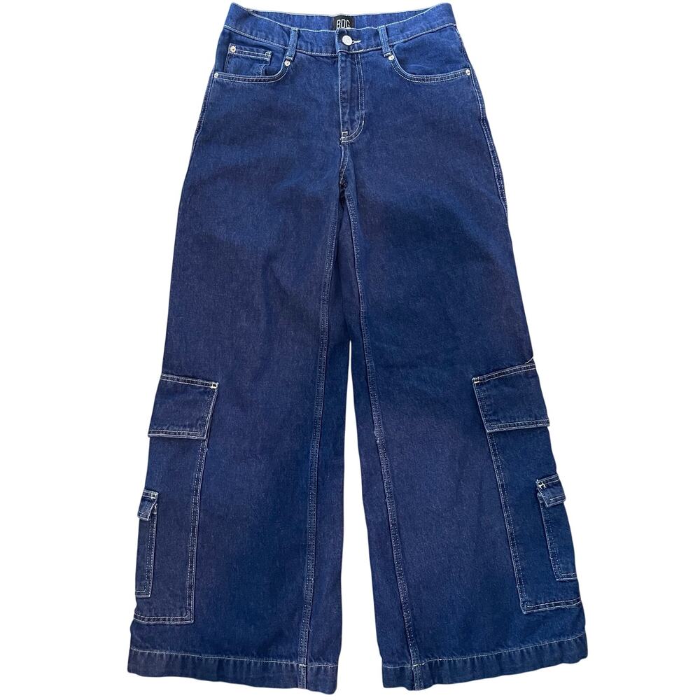 BDG Presley Wide-leg cargo jeans medium wash size 26